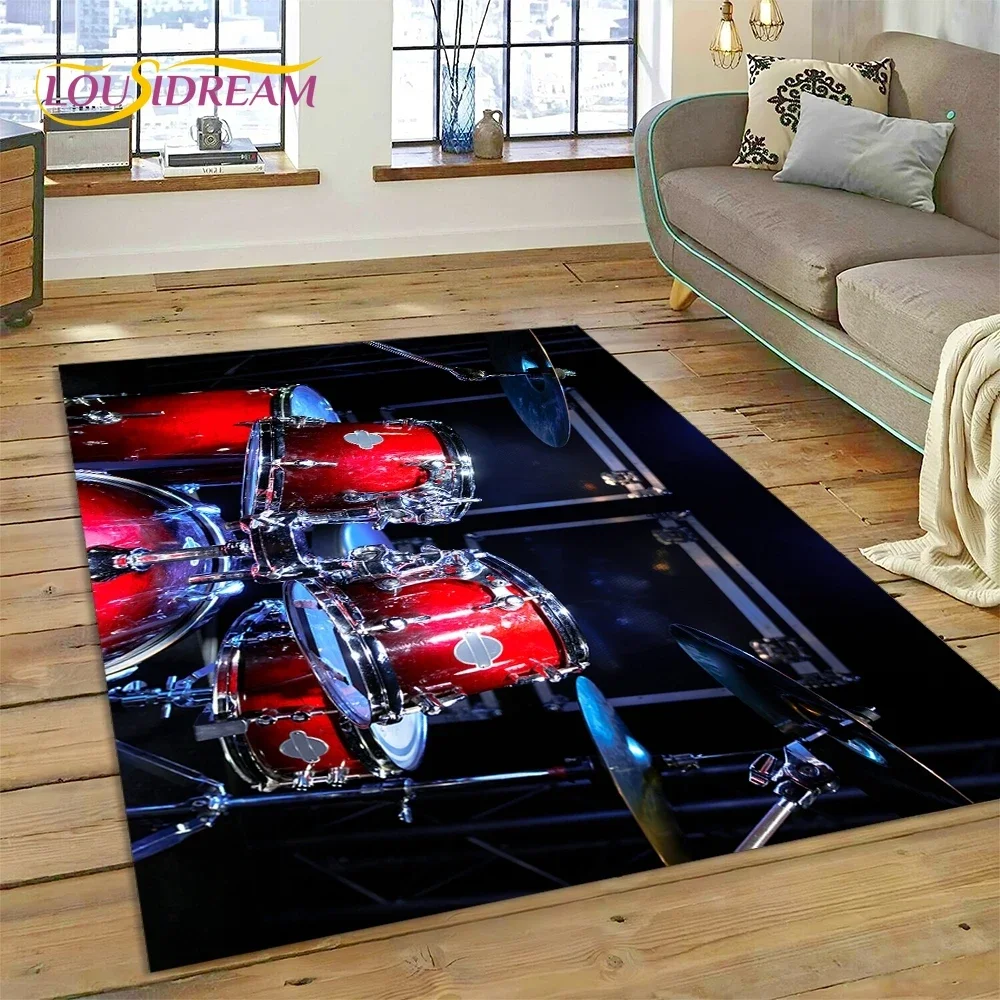 Musical Instruments Online - 3D Drumkit Drumstand Set Muziekinstrumenten Tapijt
