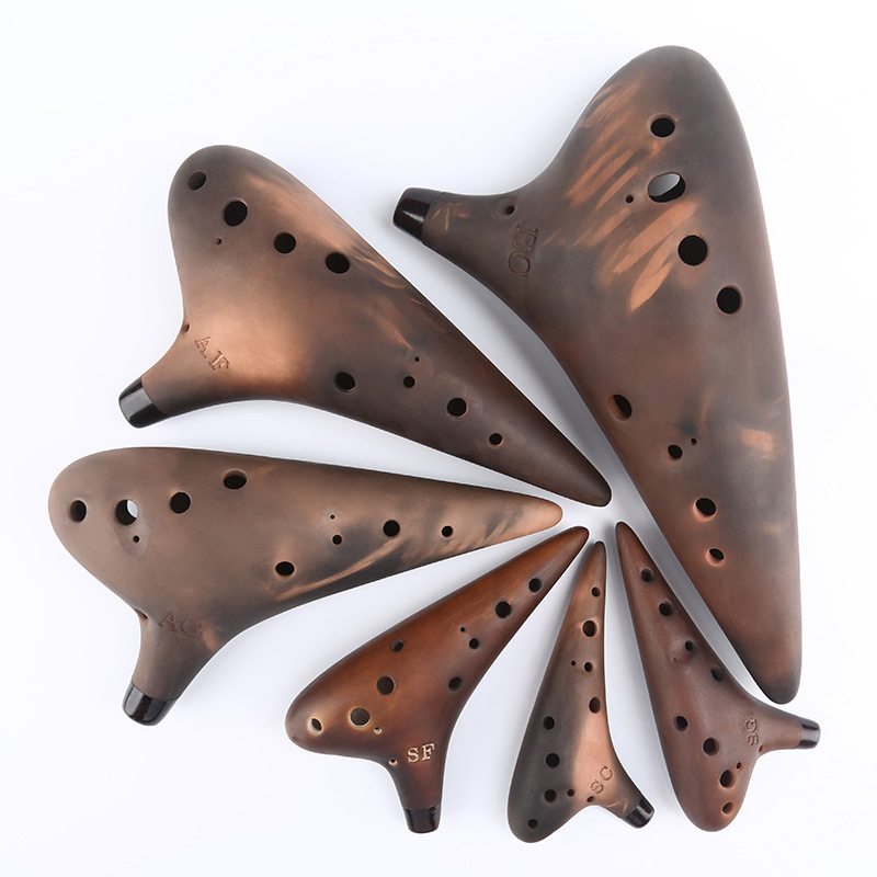 Musical Instrument Qin - Paarse Klei Keramische Ocarina AC/SF/SG/SC/AF/AG/BC Tonen
