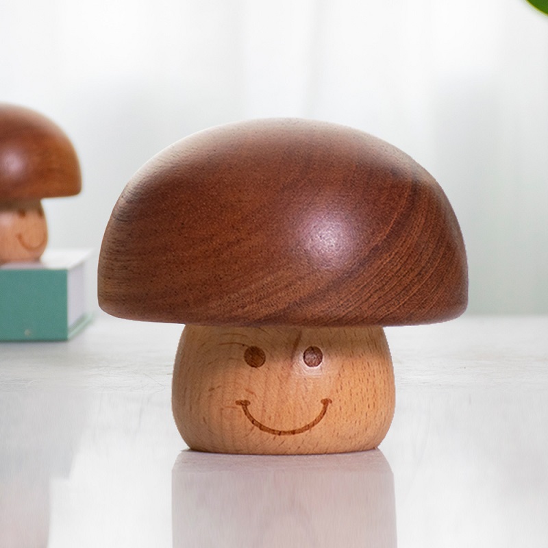 Musical Instrument Handpan - Paddenstoel Muziekdoos Mini Schattige Houten Muzikale