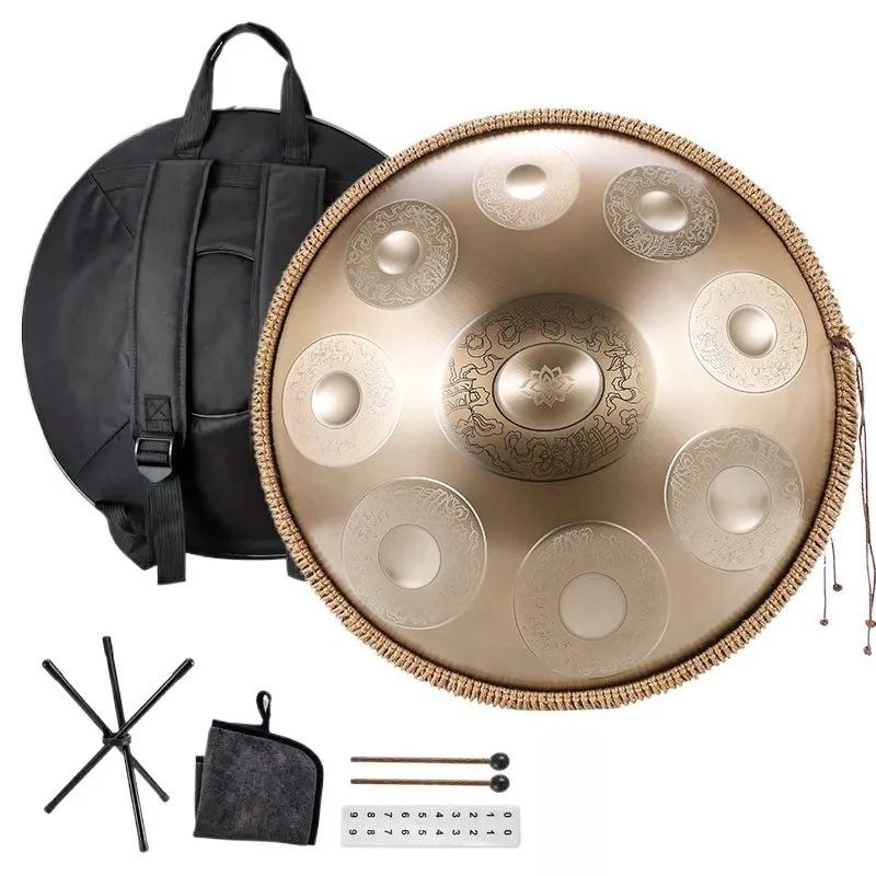 Musical Instrument Handpan - 18 inch roestvrijstalen handpan G-sleutel dansbegeleiding