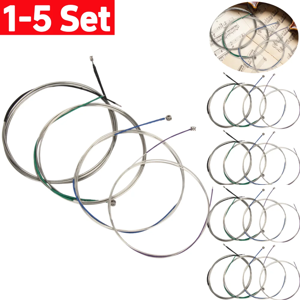 Musical Instrument German - 1-5 Set Duitse Zilveren Cello Snaar