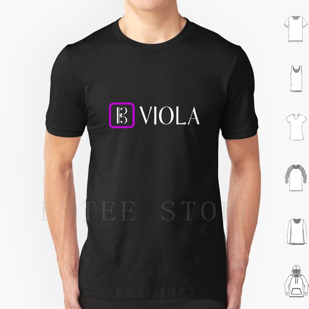 Musical Instrument In Orchestra - Altviool: Alto Clef (Paars) T-shirt Print