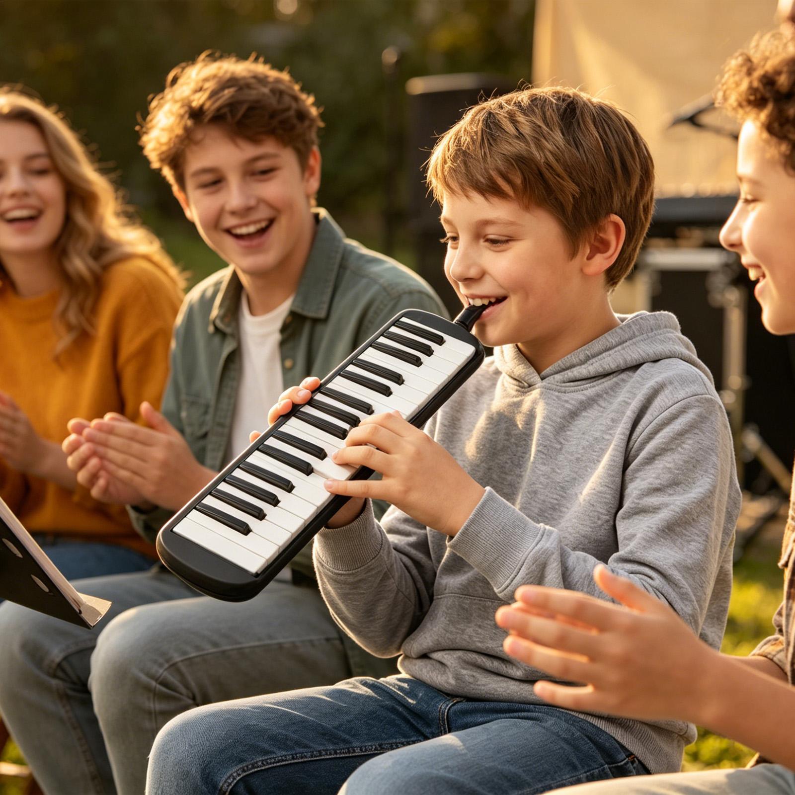 Musical Instrument Long - Melodica Instrument 32-Key Draagbare Percussie Keyboard