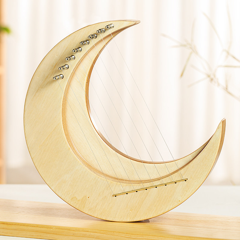 Musical Instrument Easy To Learn - Crescent harp niche muziekinstrument Maanharp klein
