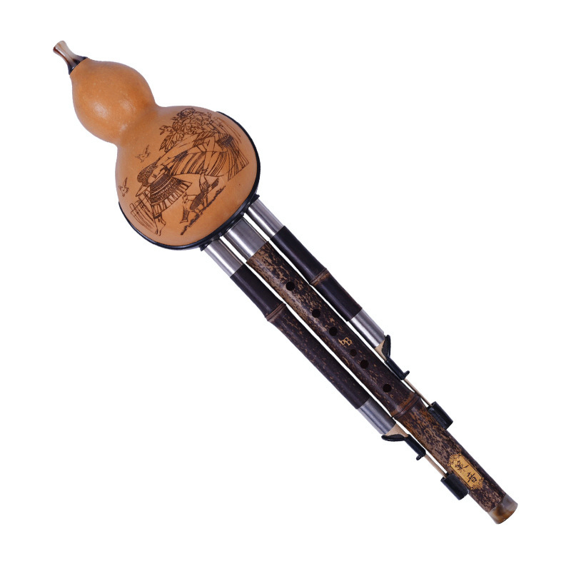 Tin Whistle Flute - Bamboefluit Hulusi Drietonige Kalebas Flauta Crashproof