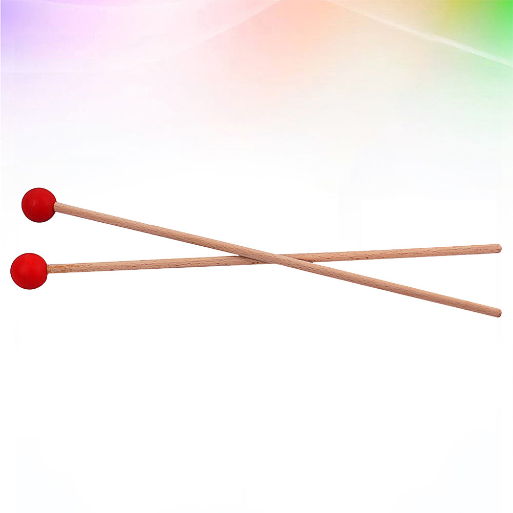 Musical Instrument Qin - 1 paar grote trommelhamers met houten