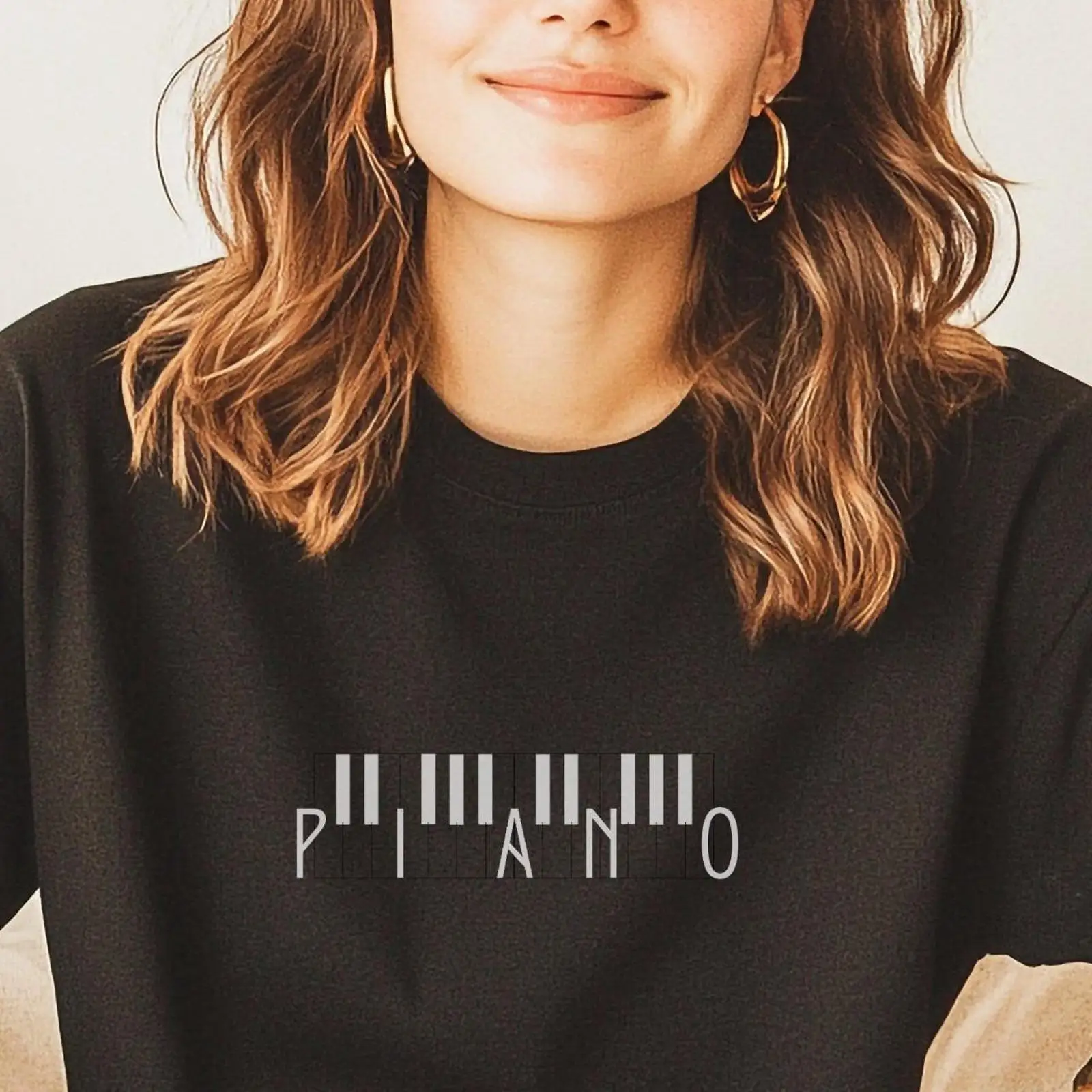 Musical Instrument In Orchestra - Piano T-shirt Instrument Orkest Speler Minimaal