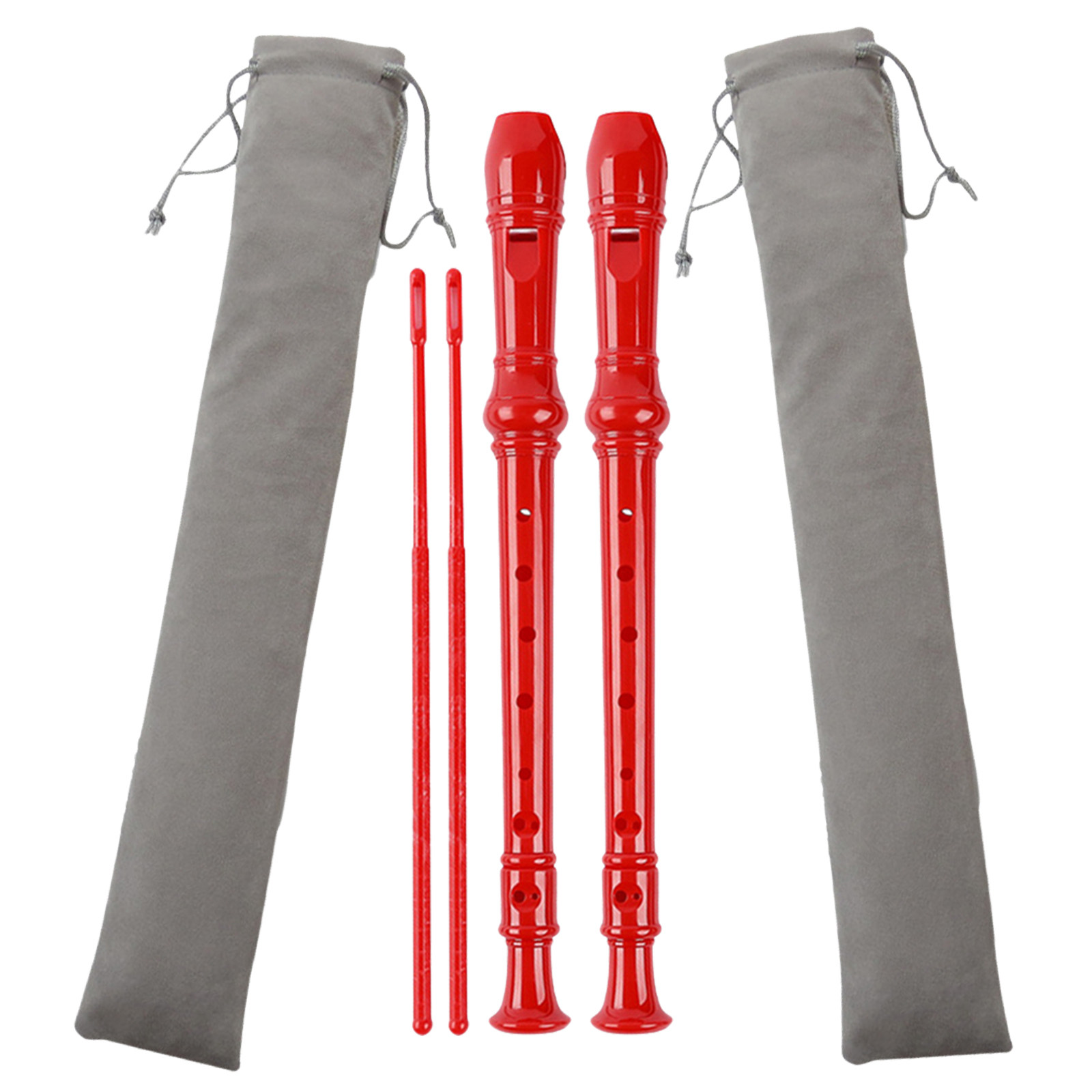 Musical Instrument German - 2 sets sopraanblokfluit 8-gaats ABS plastic