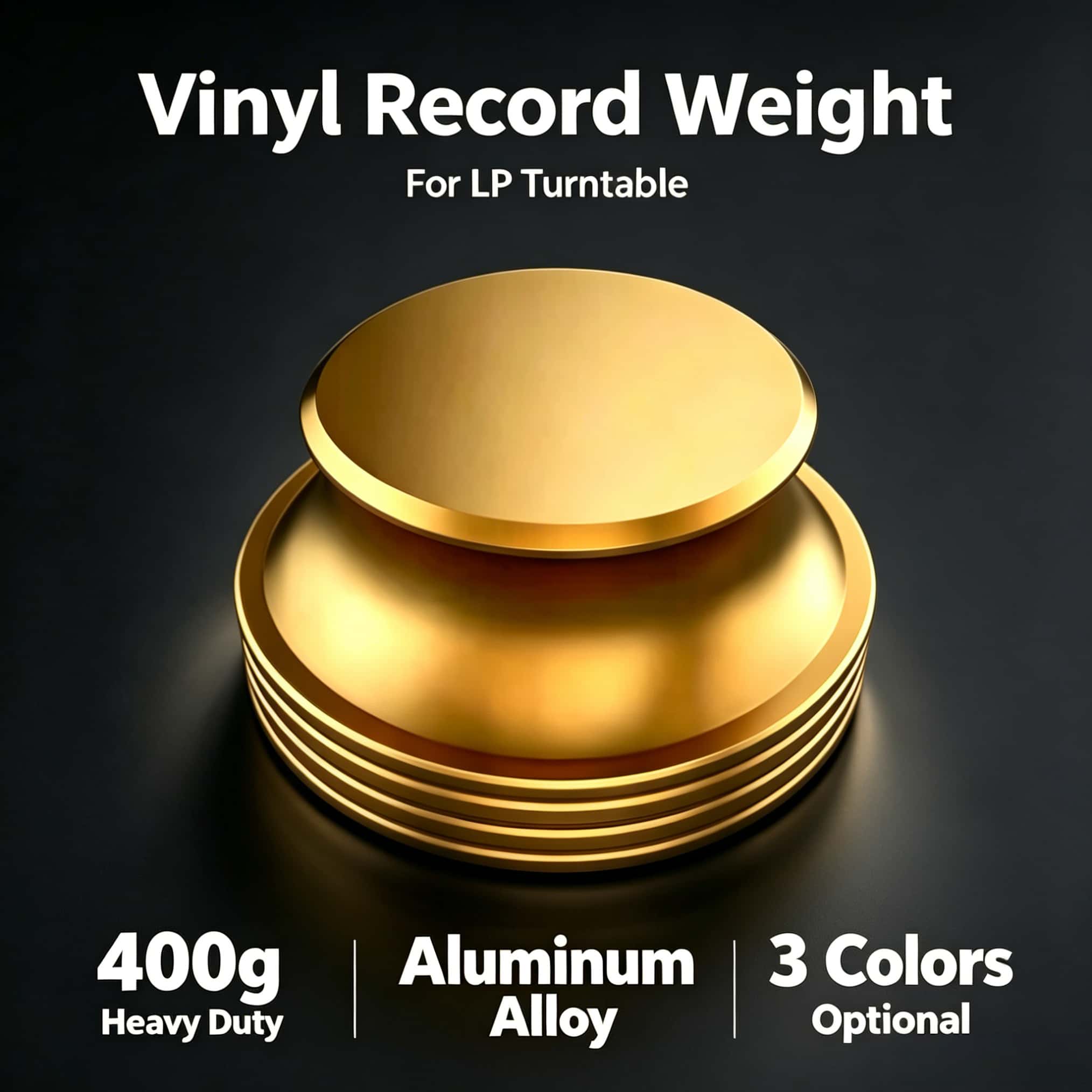 Musical Instrument Vector - 400g Vinylplatenstabilisator Hi-Fi Draaitafelklem Aluminium Schijfstabilisator