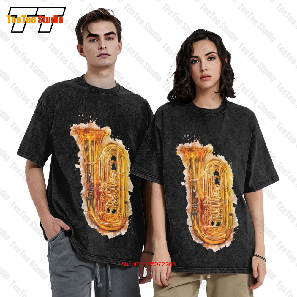 Tuba in kleurrijke aquarel gla - Musical Instrument Tuba recensie en prijs