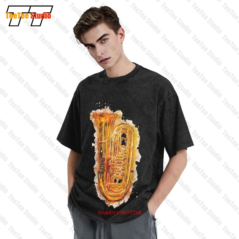 Tuba in kleurrijke aquarel gla - Musical Instrument Tuba recensie en prijs