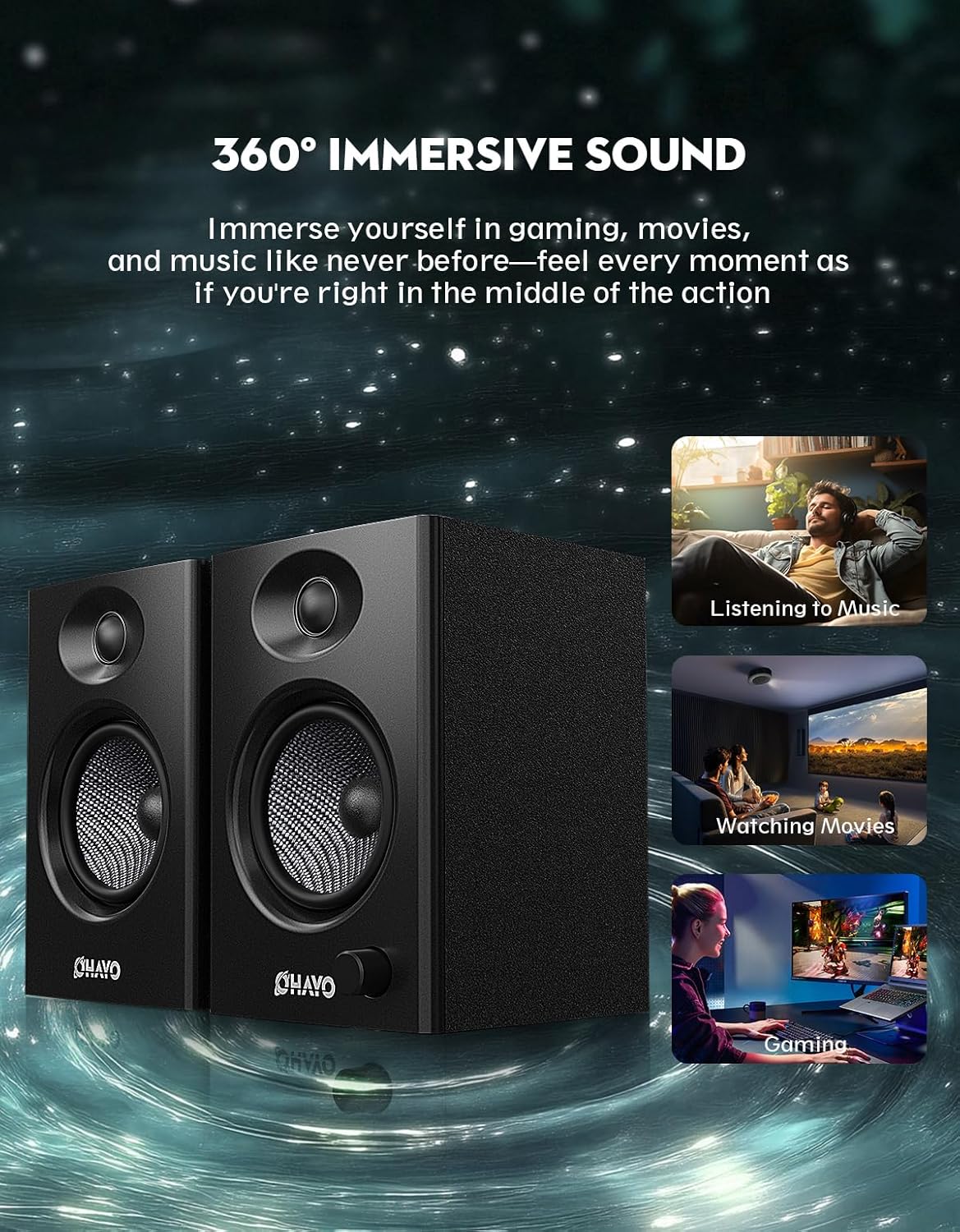 OHAYO 60W computerluidsprekers - Musical Instrument Vector recensie en prijs
