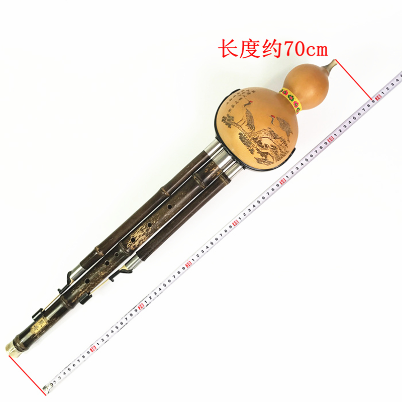 Hulusi Bass Black Bamboo Gourd - Musical Instrument Qin recensie en prijs